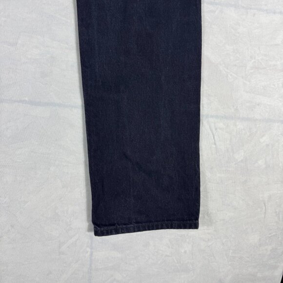 Levi’s 501 Mens Straight Leg Jeans Black Denim 5-Pocket Outdoor Size 33x32 - Picture 10 of 16